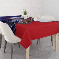 Personalised PNG West New Britain Province Tablecloth Bird of Paradise Tattoo Flag Motif LT9 - Polynesian Pride