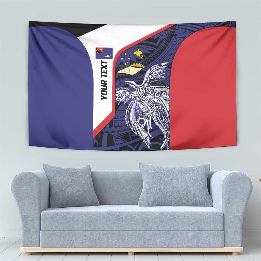 Personalised PNG West New Britain Province Tapestry Bird of Paradise Tattoo Flag Motif LT9 - Polynesian Pride