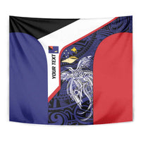 Personalised PNG West New Britain Province Tapestry Bird of Paradise Tattoo Flag Motif LT9 - Polynesian Pride
