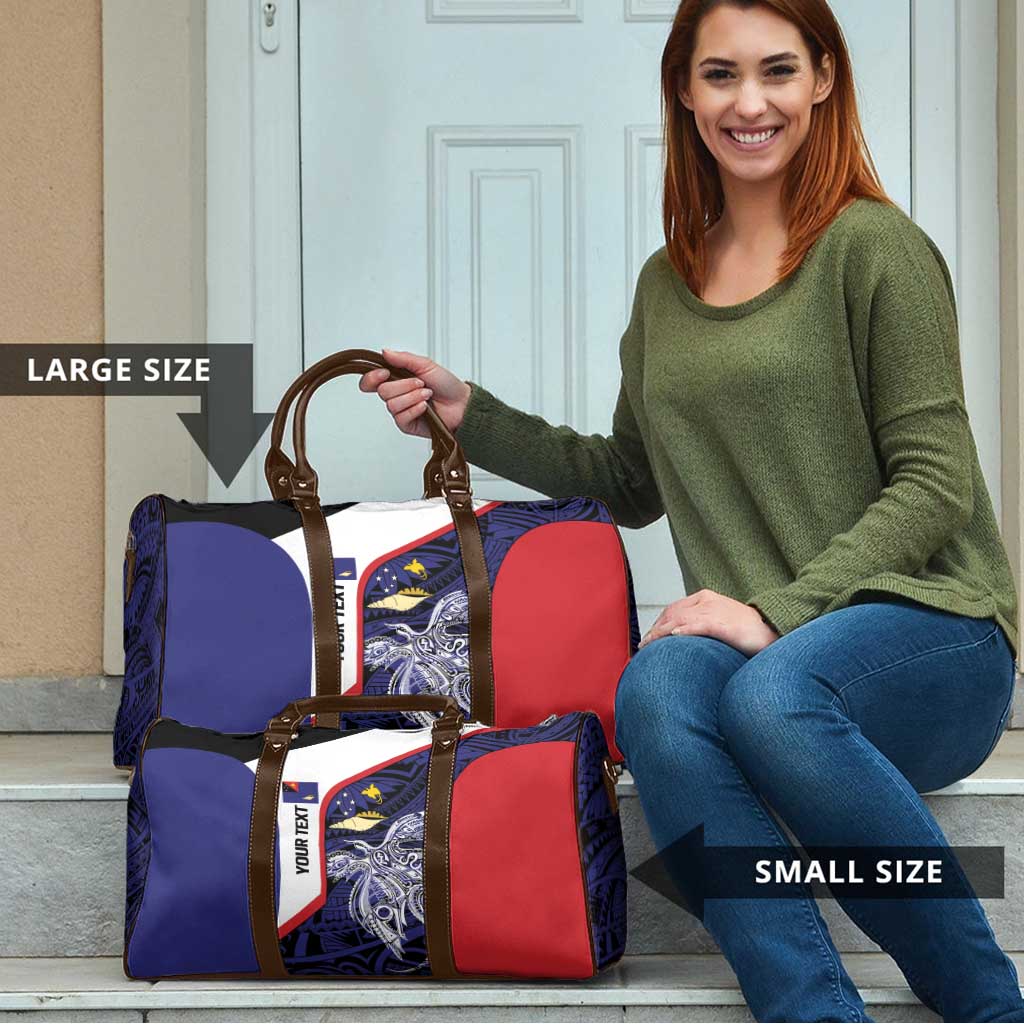 Personalised PNG West New Britain Province Travel Bag Bird of Paradise Tattoo Flag Motif LT9 - Polynesian Pride