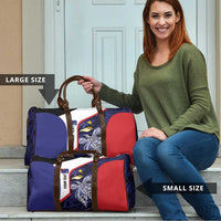 Personalised PNG West New Britain Province Travel Bag Bird of Paradise Tattoo Flag Motif LT9 - Polynesian Pride