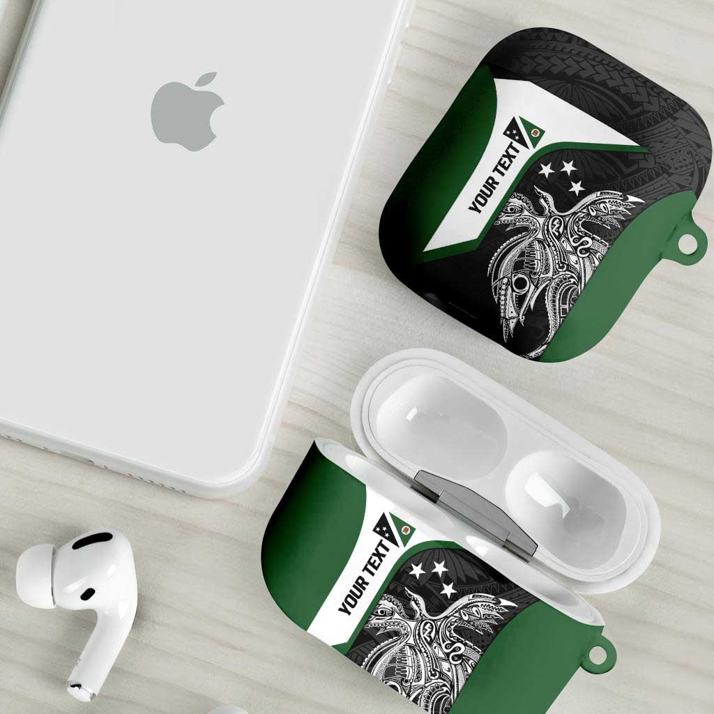 Personalised PNG Western Highlands Province AirPods Case Bird of Paradise Tattoo Flag Motif LT9 - Polynesian Pride