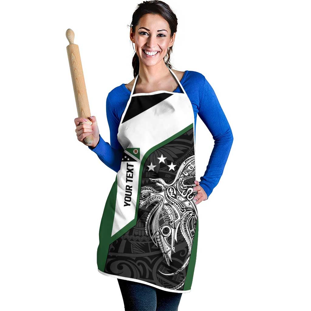 Personalised PNG Western Highlands Province Apron Bird of Paradise Tattoo Flag Motif LT9 - Polynesian Pride