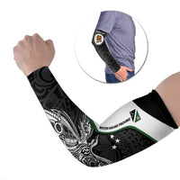 Personalised PNG Western Highlands Province Arm Sleeves Bird of Paradise Tattoo Flag Motif LT9 Set of 2 Green - Polynesian Pride