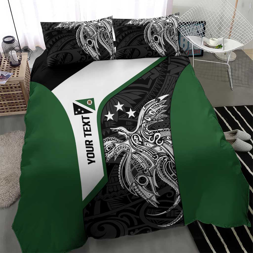 Personalised PNG Western Highlands Province Bedding Set Bird of Paradise Tattoo Flag Motif LT9 - Polynesian Pride