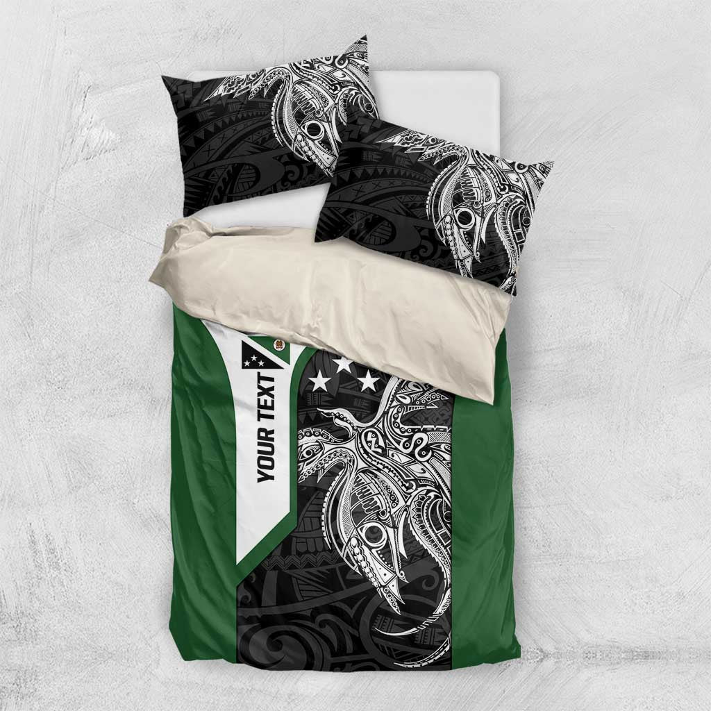 Personalised PNG Western Highlands Province Bedding Set Bird of Paradise Tattoo Flag Motif LT9 US Twin 172cm x 218cm Green - Polynesian Pride