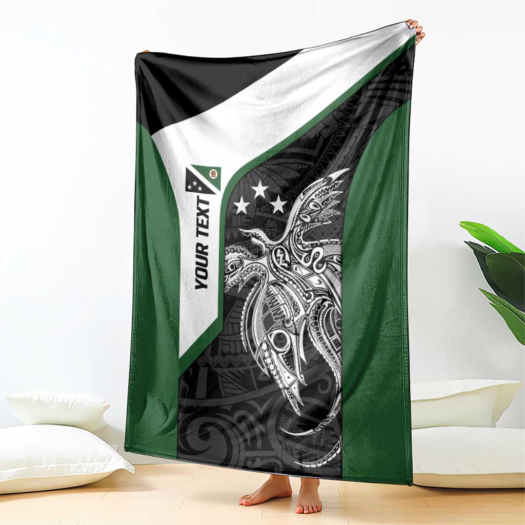 Personalised PNG Western Highlands Province Blanket Bird of Paradise Tattoo Flag Motif LT9 - Polynesian Pride