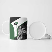Personalised PNG Western Highlands Province Ceramic Mug Bird of Paradise Tattoo Flag Motif LT9 - Polynesian Pride
