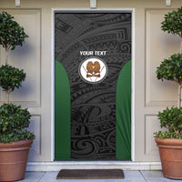 Personalised PNG Western Highlands Province Door Cover Bird of Paradise Tattoo Flag Motif LT9 Green - Polynesian Pride