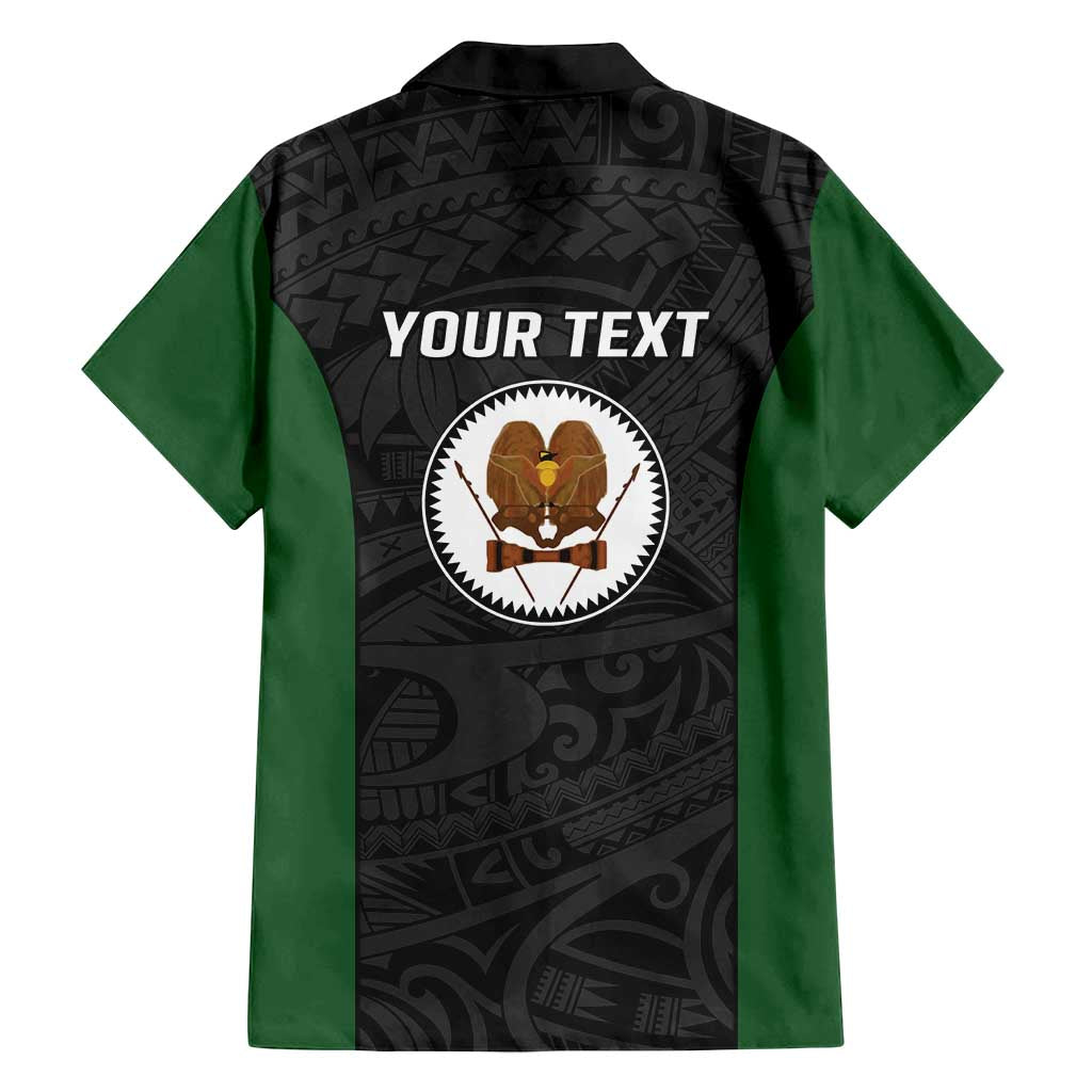 Personalised PNG Western Highlands Province Family Matching Puletasi and Hawaiian Shirt Bird of Paradise Tattoo Flag Motif LT9 - Polynesian Pride