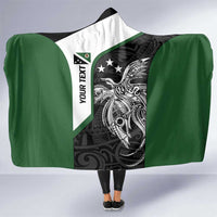 Personalised PNG Western Highlands Province Hooded Blanket Bird of Paradise Tattoo Flag Motif LT9 One Size Green - Polynesian Pride