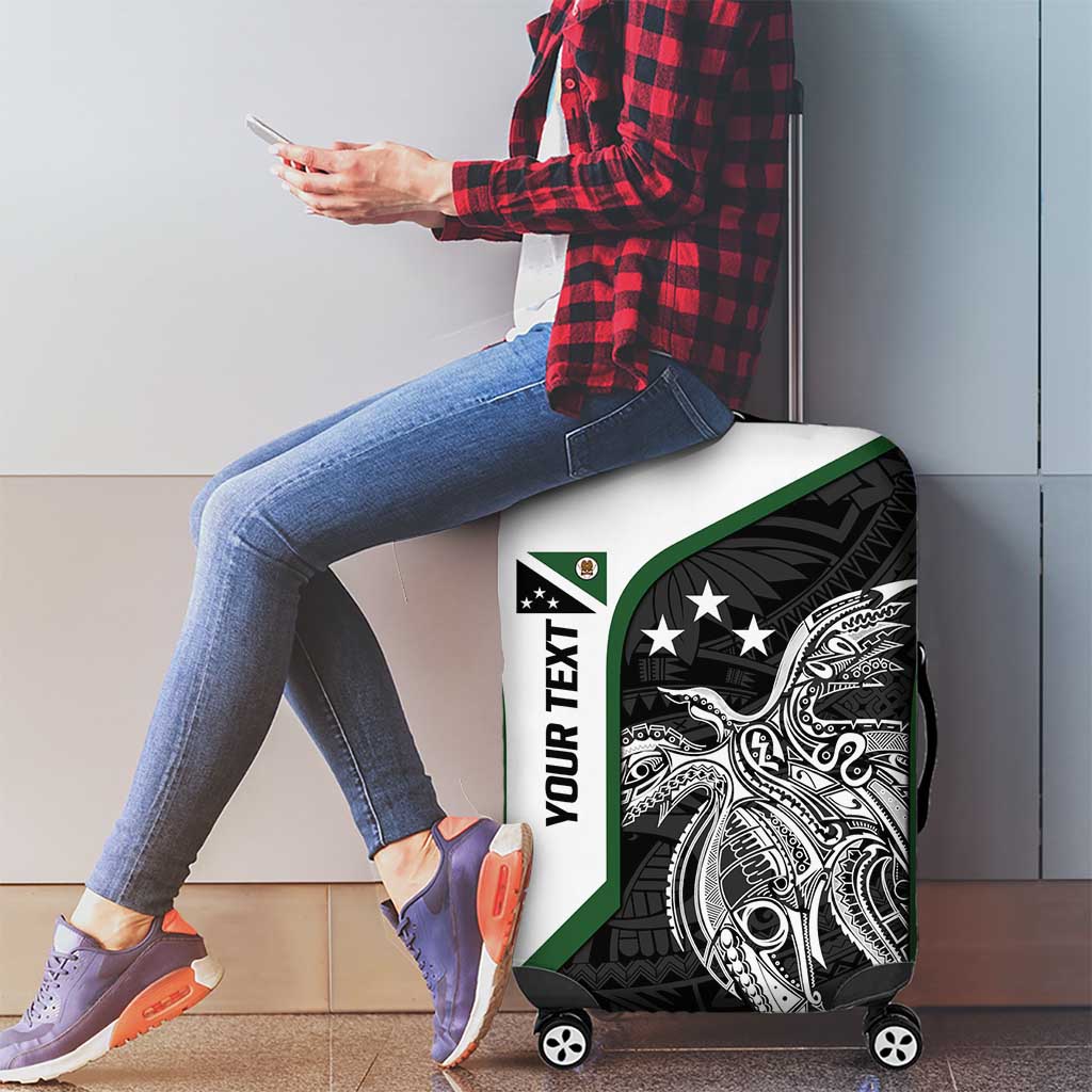 Personalised PNG Western Highlands Province Luggage Cover Bird of Paradise Tattoo Flag Motif LT9 - Polynesian Pride