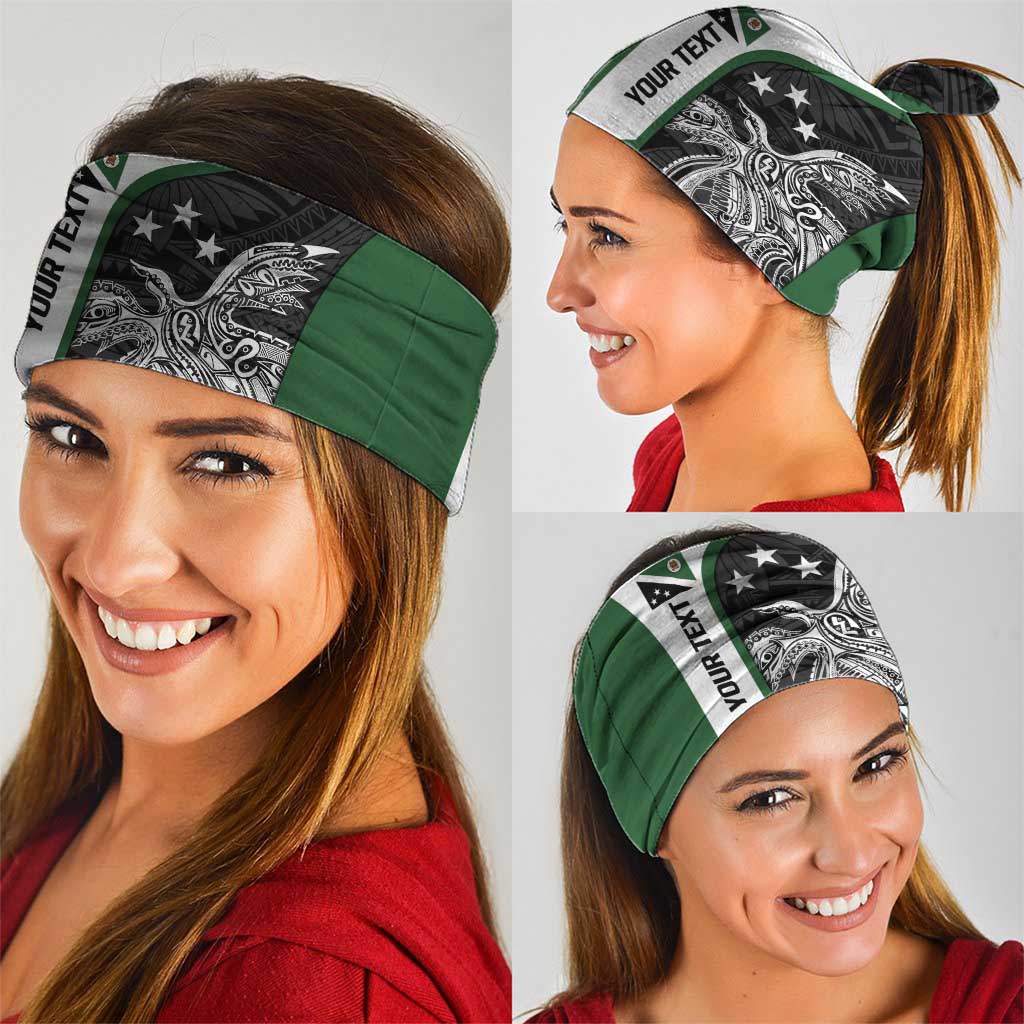 Personalised PNG Western Highlands Province Neck Gaiter Bird of Paradise Tattoo Flag Motif LT9 - Polynesian Pride