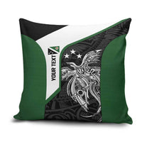Personalised PNG Western Highlands Province Pillow Cover Bird of Paradise Tattoo Flag Motif LT9 Green - Polynesian Pride