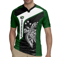 Personalised PNG Western Highlands Province Rugby Jersey Bird of Paradise Tattoo Flag Motif LT9 - Polynesian Pride