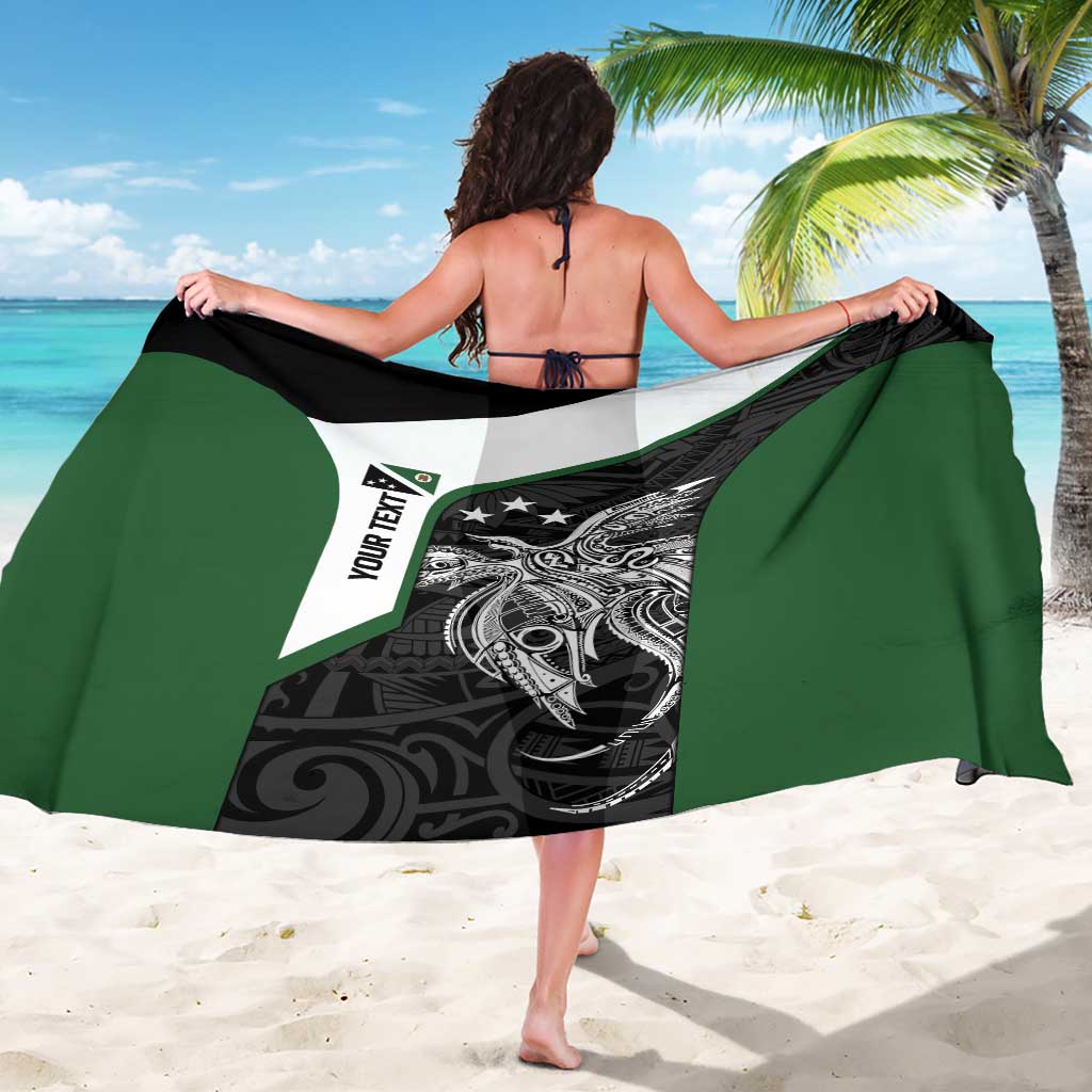 Personalised PNG Western Highlands Province Sarong Bird of Paradise Tattoo Flag Motif LT9 - Polynesian Pride
