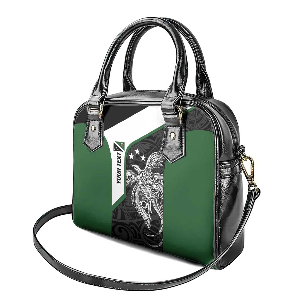 Personalised PNG Western Highlands Province Shoulder Handbag Bird of Paradise Tattoo Flag Motif LT9 - Polynesian Pride