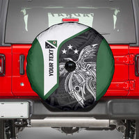 Personalised PNG Western Highlands Province Spare Tire Cover Bird of Paradise Tattoo Flag Motif LT9 - Polynesian Pride