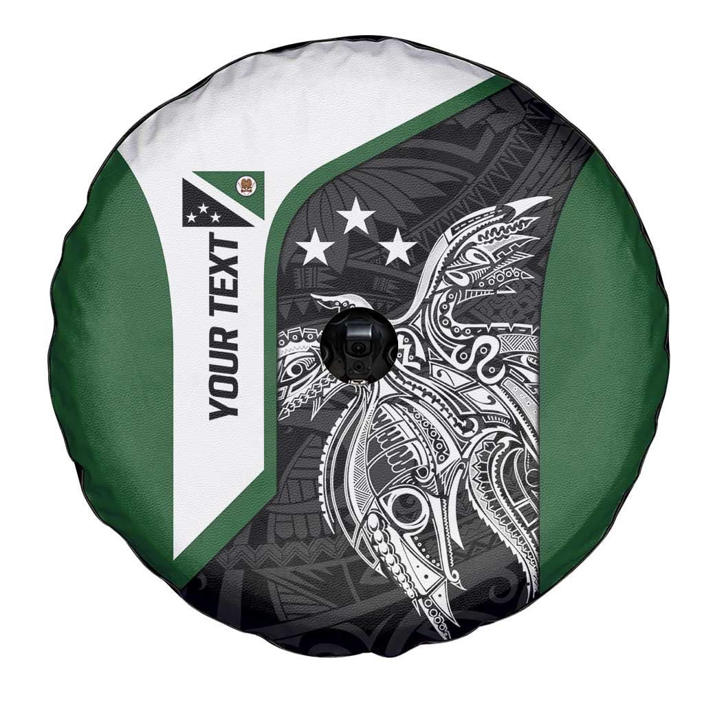 Personalised PNG Western Highlands Province Spare Tire Cover Bird of Paradise Tattoo Flag Motif LT9 - Polynesian Pride