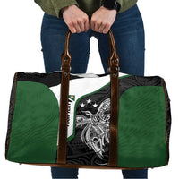 Personalised PNG Western Highlands Province Travel Bag Bird of Paradise Tattoo Flag Motif LT9 Green - Polynesian Pride