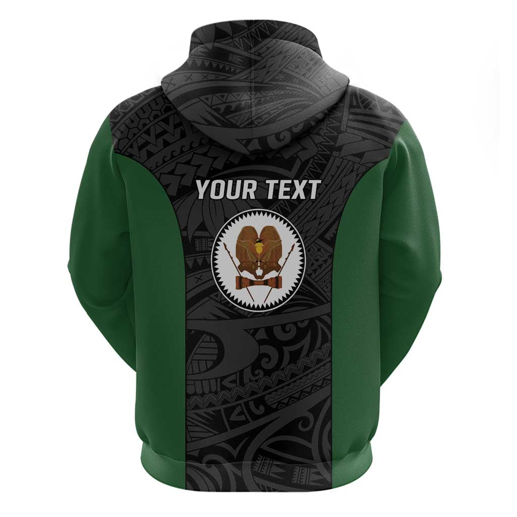 Personalised PNG Western Highlands Province Zip Hoodie Bird of Paradise Tattoo Flag Motif LT9 - Polynesian Pride
