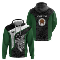Personalised PNG Western Highlands Province Zip Hoodie Bird of Paradise Tattoo Flag Motif LT9 - Polynesian Pride