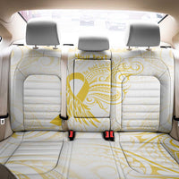 Be Bold Go Gold Polyneisan Ribbon Childhood Personalised Back Car Seat Cover LT9 - Polynesian Pride