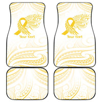 Be Bold Go Gold Polyneisan Ribbon Childhood Personalised Car Mats LT9 - Polynesian Pride