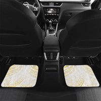 Be Bold Go Gold Polyneisan Ribbon Childhood Personalised Car Mats LT9 Set 2pcs - Back Gold - Polynesian Pride