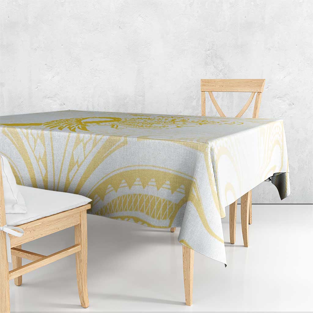 Be Bold Go Gold Polyneisan Ribbon Childhood Personalised Tablecloth