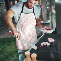 White Sunday Lotu Tamaiti Apron Polynesian Wave Pastel Blush LT9 - Polynesian Pride