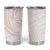 White Sunday Lotu Tamaiti Tumbler Cup Polynesian Wave Pastel Blush - Polynesian Pride