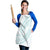 White Sunday Lotu Tamaiti Apron Polynesian Wave Pastel Cyan - Polynesian Pride