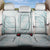 White Sunday Lotu Tamaiti Back Car Seat Cover Polynesian Wave Pastel Cyan - Polynesian Pride