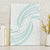White Sunday Lotu Tamaiti Canvas Wall Art Polynesian Wave Pastel Cyan - Polynesian Pride