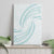 White Sunday Lotu Tamaiti Canvas Wall Art Polynesian Wave Pastel Cyan - Polynesian Pride
