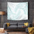 White Sunday Lotu Tamaiti Tapestry Polynesian Wave Pastel Cyan - Polynesian Pride