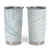 White Sunday Lotu Tamaiti Tumbler Cup Polynesian Wave Pastel Cyan - Polynesian Pride