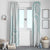 White Sunday Lotu Tamaiti Window Curtain Polynesian Wave Pastel Cyan - Polynesian Pride