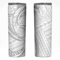 White Sunday Lotu Tamaiti Skinny Tumbler Polynesian Wave Pastel Gray LT9 Gray - Polynesian Pride