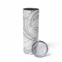White Sunday Lotu Tamaiti Skinny Tumbler Polynesian Wave Pastel Gray LT9 - Polynesian Pride