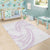 White Sunday Lotu Tamaiti Area Rug Polynesian Wave Pastel Mauve - Polynesian Pride