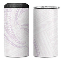 White Sunday Lotu Tamaiti 4 in 1 Can Cooler Tumbler Polynesian Wave Pastel Mauve LT9 One Size: 16 oz Mauve - Polynesian Pride