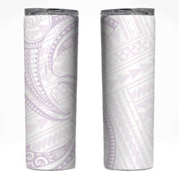 White Sunday Lotu Tamaiti Skinny Tumbler Polynesian Wave Pastel Mauve LT9 Mauve - Polynesian Pride