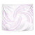 White Sunday Lotu Tamaiti Tapestry Polynesian Wave Pastel Mauve - Polynesian Pride