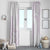 White Sunday Lotu Tamaiti Window Curtain Polynesian Wave Pastel Mauve - Polynesian Pride