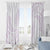 White Sunday Lotu Tamaiti Window Curtain Polynesian Wave Pastel Mauve - Polynesian Pride