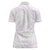 White Sunday Lotu Tamaiti Women Polo Shirt Polynesian Wave Pastel Mauve - Polynesian Pride