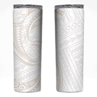 White Sunday Lotu Tamaiti Skinny Tumbler Polynesian Wave Pastel Nude LT9 Nude - Polynesian Pride