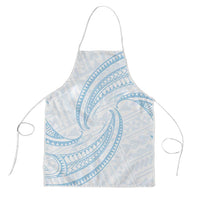 White Sunday Lotu Tamaiti Apron Polynesian Wave Pastel Sky Blue - Polynesian Pride
